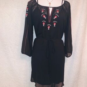 Forever 21 black  sheer dress 
medium Size